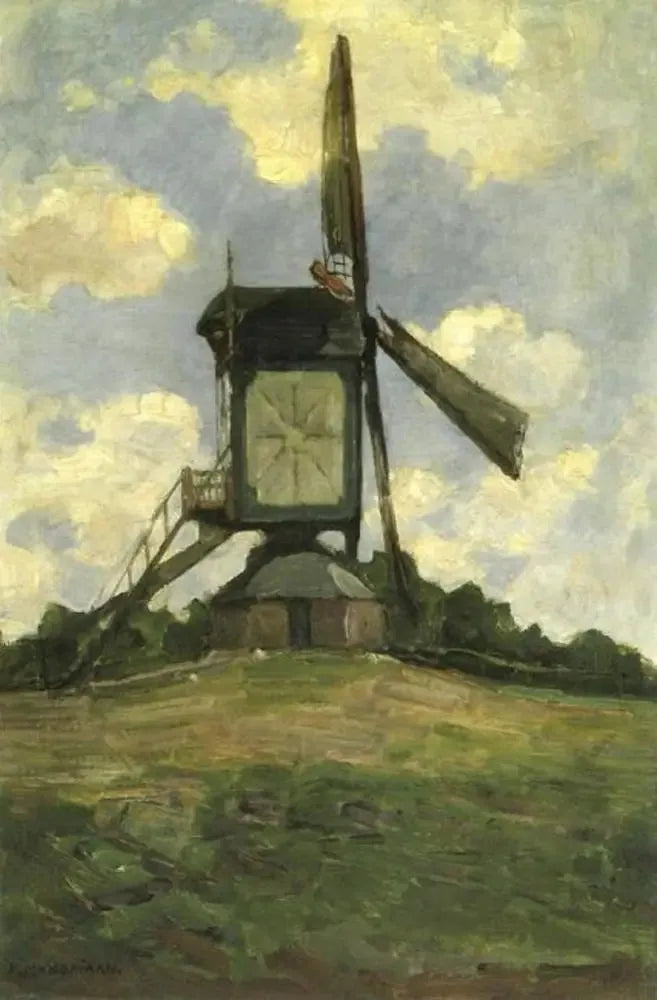 Heeswijk Mølle, sidevisning - Piet Mondrian
