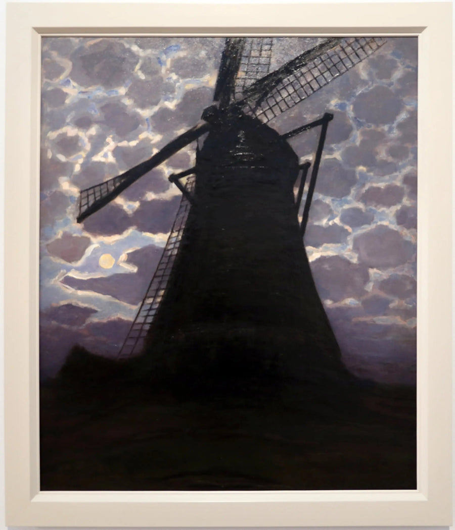 Mølle om aftenen - Piet Mondrian