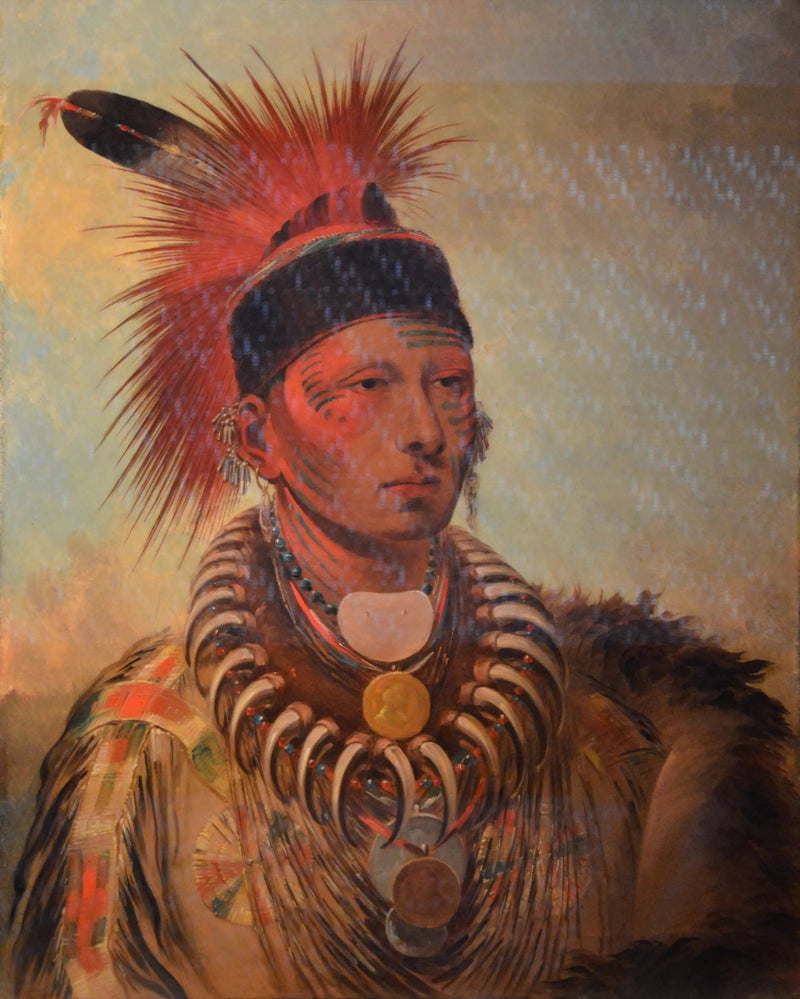 Mu-hu-she-kaw (Den hvide sky) - George Catlin