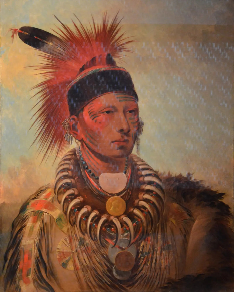 Mu-hu-she-kaw (Den hvide sky) - George Catlin