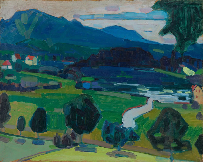 Murnau - Udsigt over Staffelsee - Vassily Kandinsky