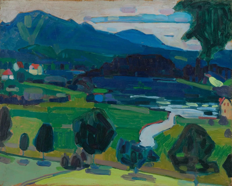 Murnau - Udsigt over Staffelsee - Vassily Kandinsky