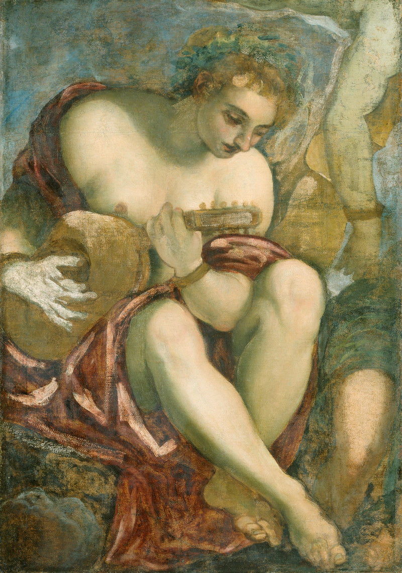 Muse, der spiller på lut - Jacopo Tintoretto