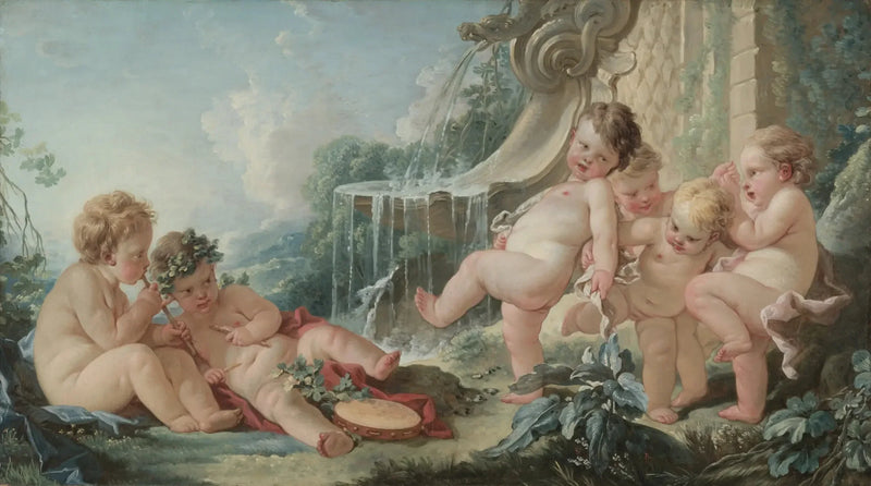 Musik, dans og cupidoer i sammensværgelse - François Boucher