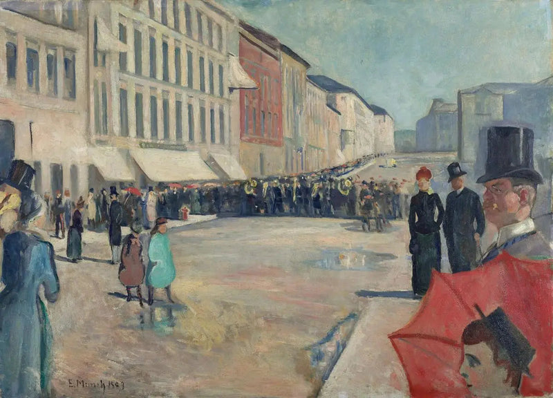 Musik på Karl Johan - Edvard Munch