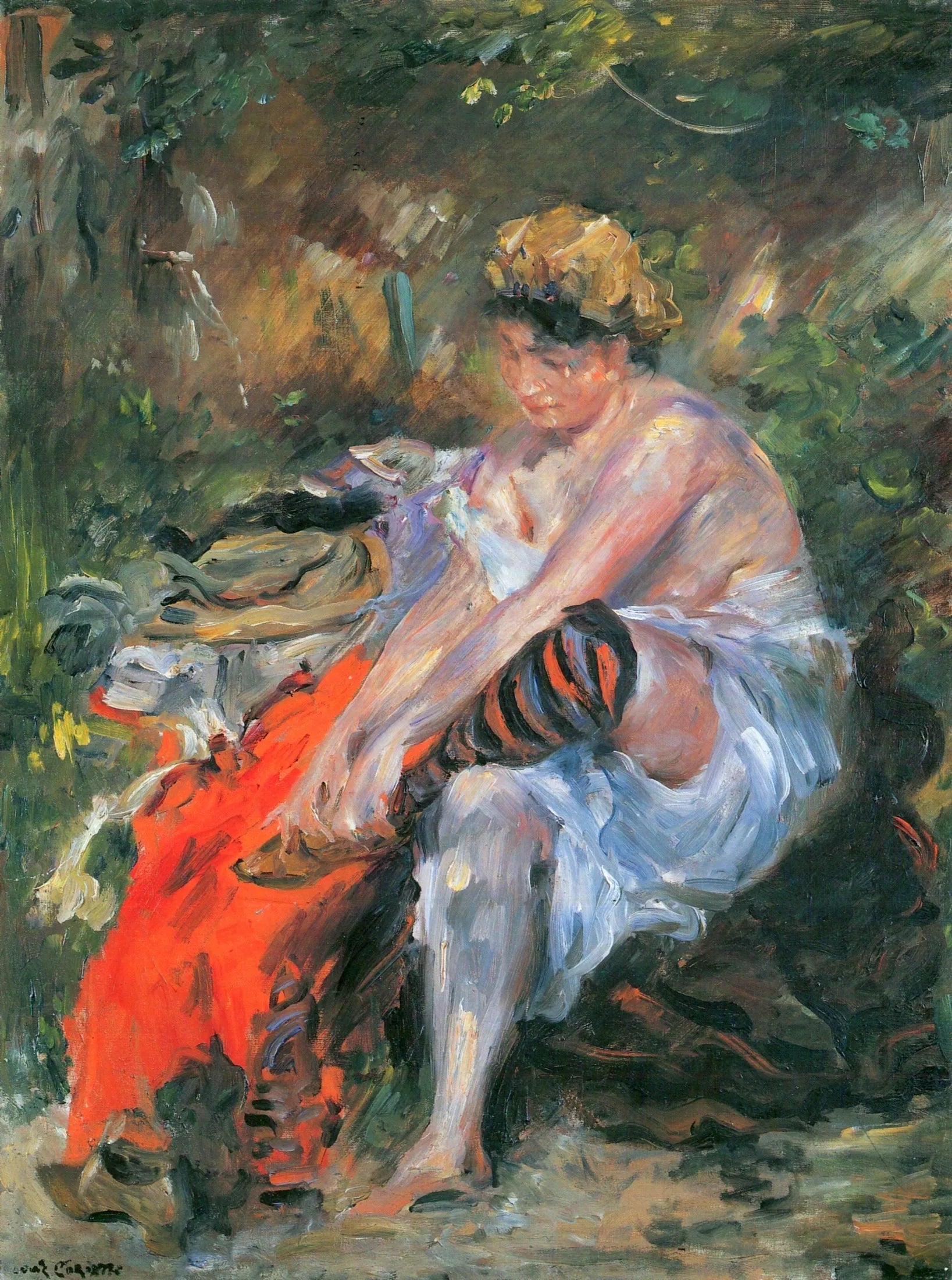 Nach dem Bade - Lovis Corinth image 1 reproduction d’œuvre d’art à l’huile