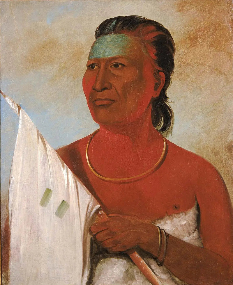 Náh-pope, Soup, rådgiver for Black Hawk - George Catlin
