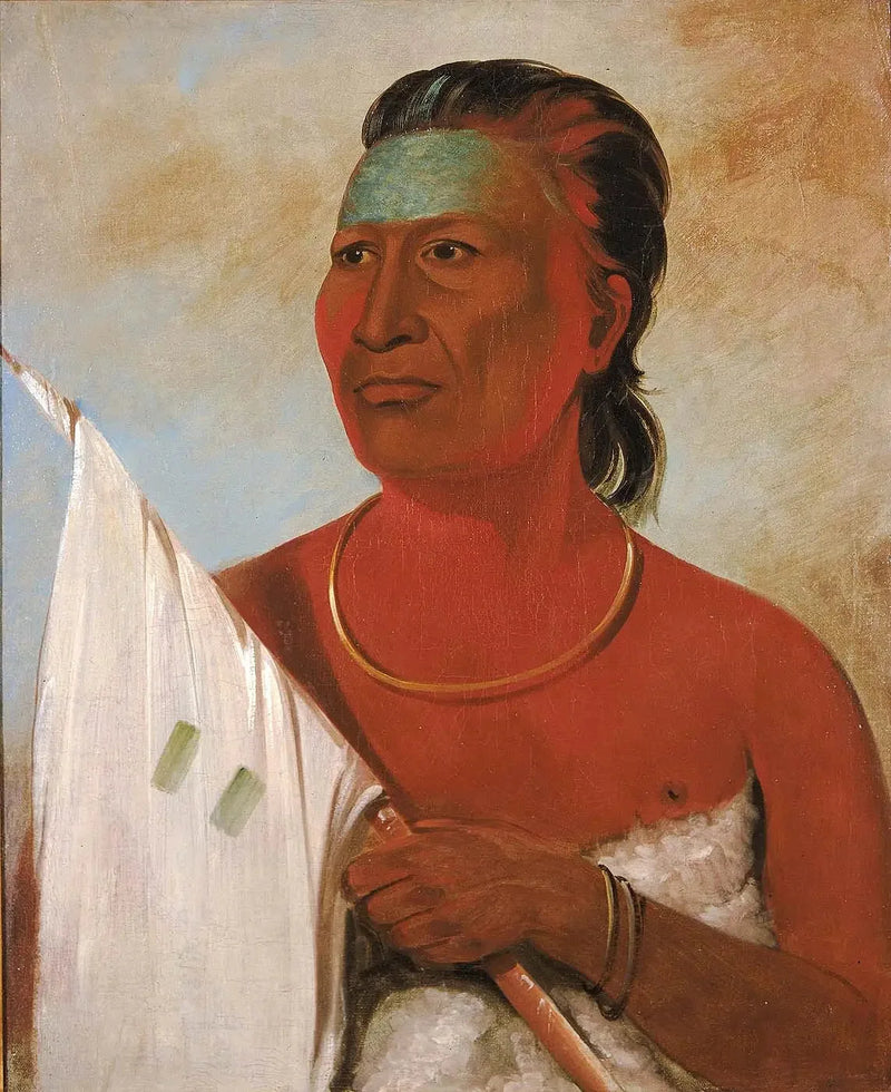 Náh-pope, Soup, rådgiver for Black Hawk - George Catlin