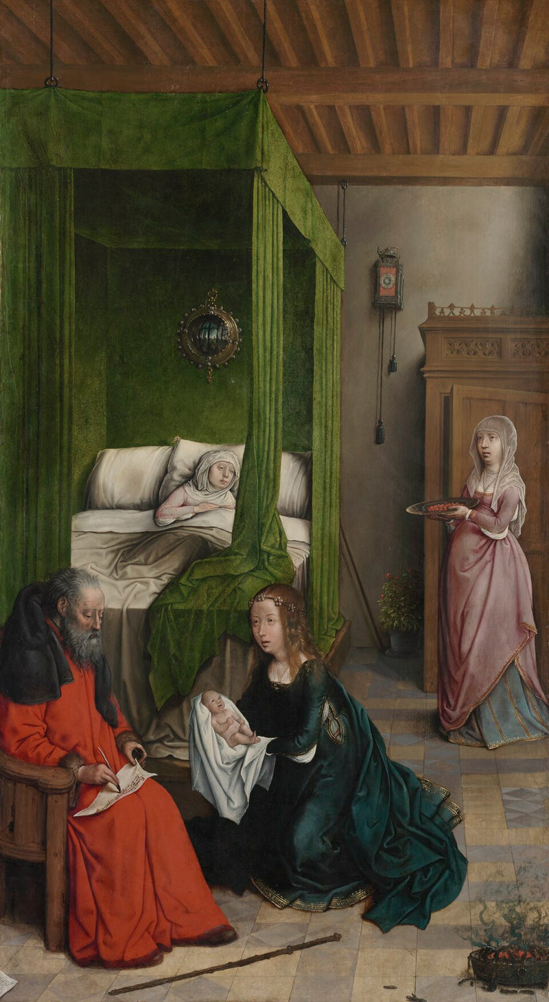 Fødsel af Sankt Johannes Døberen - Juan de Flandes