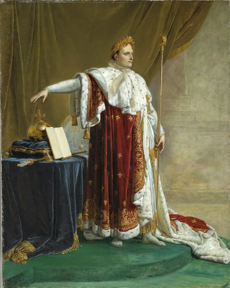 Napoléon 1er i kongeklæder - Anne-Louis Girodet