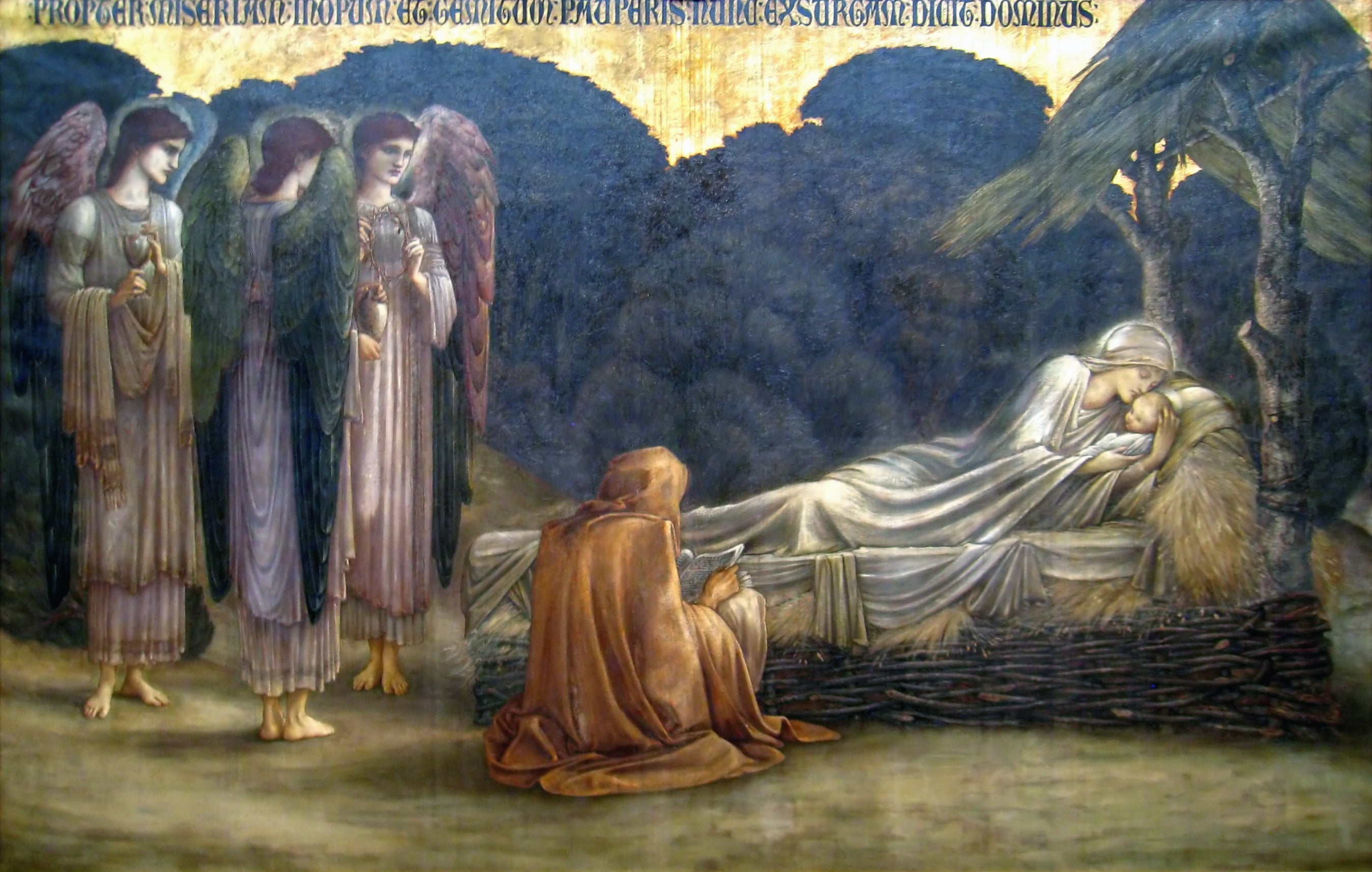 Nativité - Edward Burne-Jones image 1 reproduction de peinture à l’huile