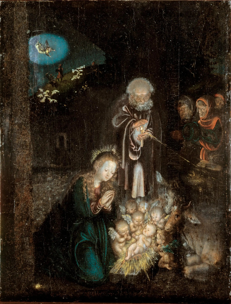 Julefødslen - Lucas Cranach den Ældre