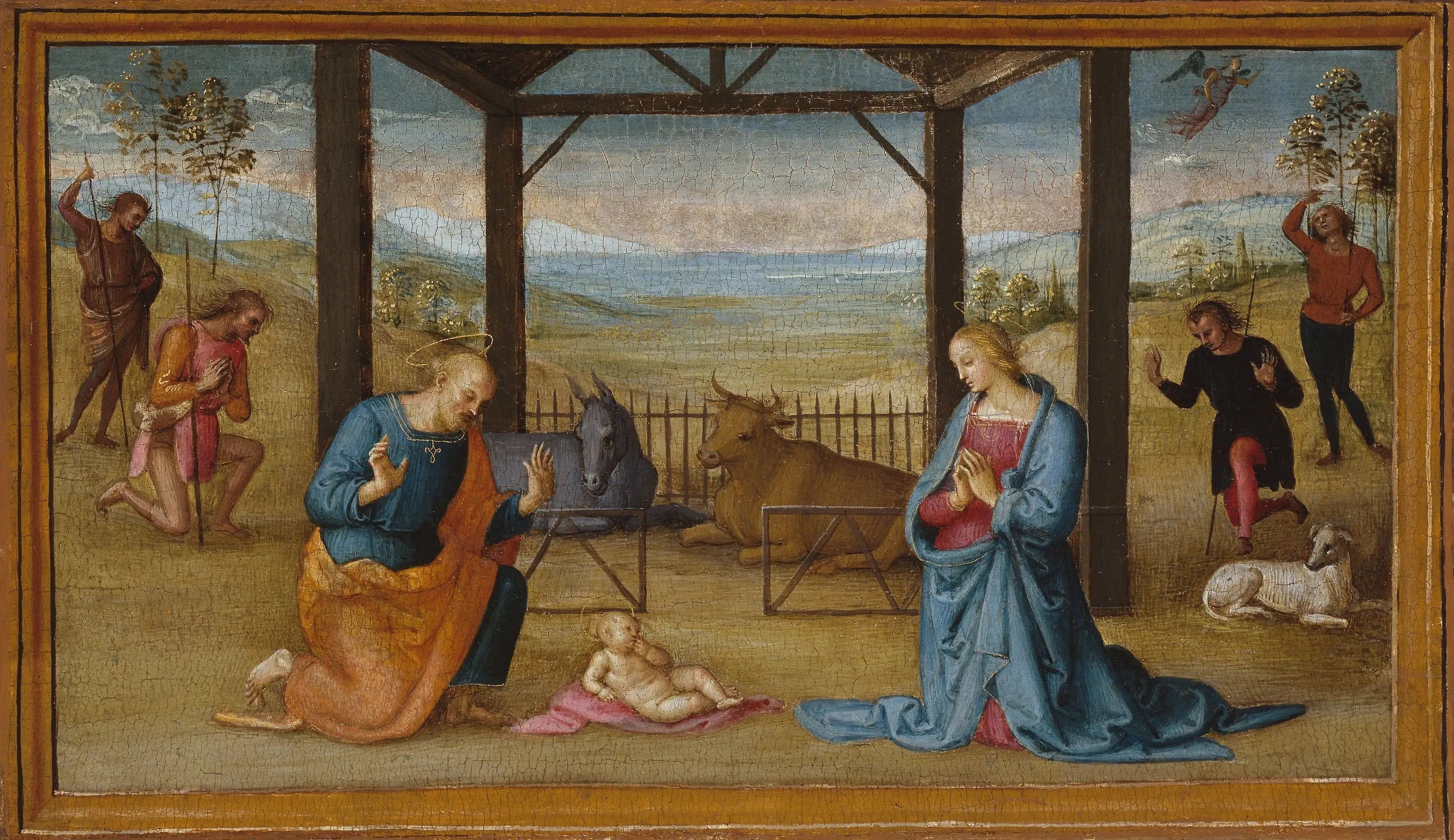 Nativité - Pietro Perugino image 1 tableau peint à l’huile sur toile
