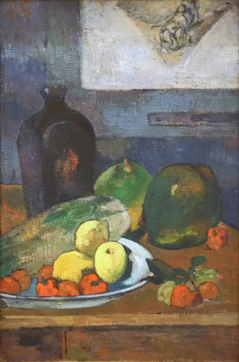 Nature morte à l'esquisse de Delacroix - Paul Gauguin image 1 tableau peint à l’huile sur toile