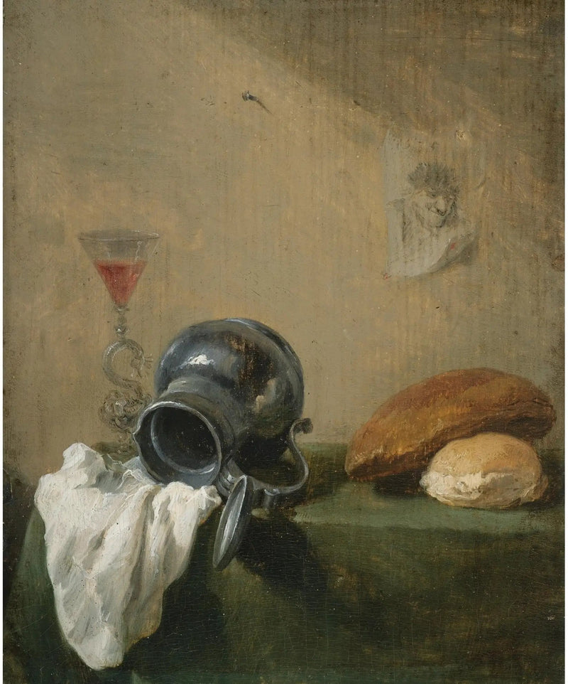 Naturtro til den væltede krukke - David Teniers le Jeune