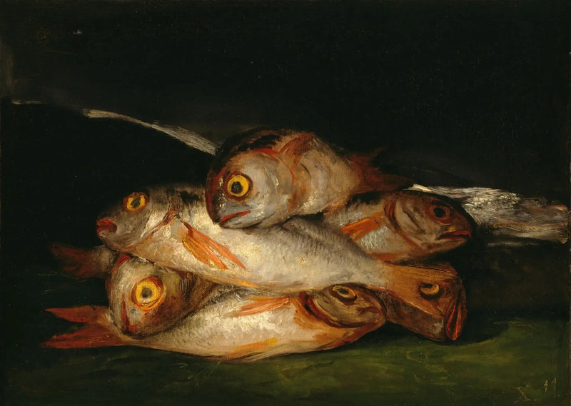Stilleben med gylden dorade - Francisco de Goya