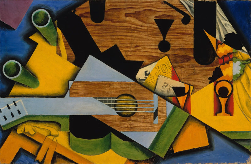 Død natur med guitar - Juan Gris
