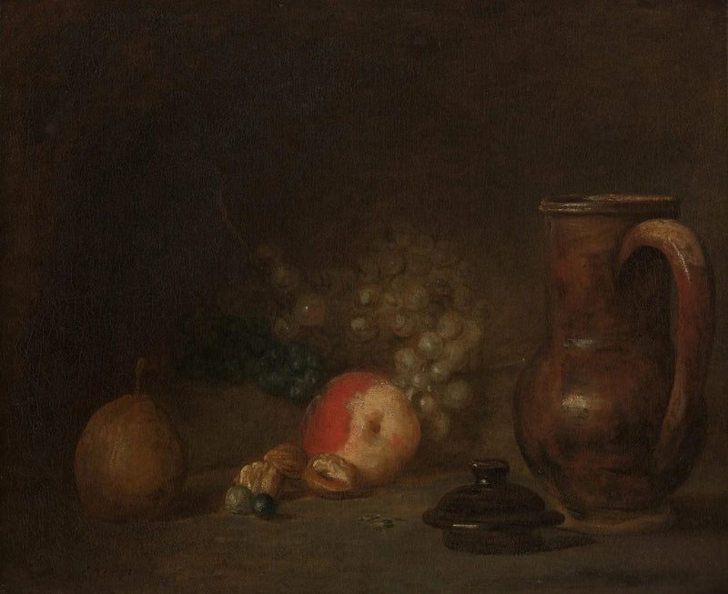 Stillleben med lerkrukke - Jean Siméon Chardin