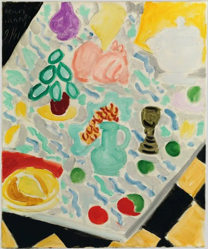 Stilleben ved det grønne marmorbord - Henri Matisse
