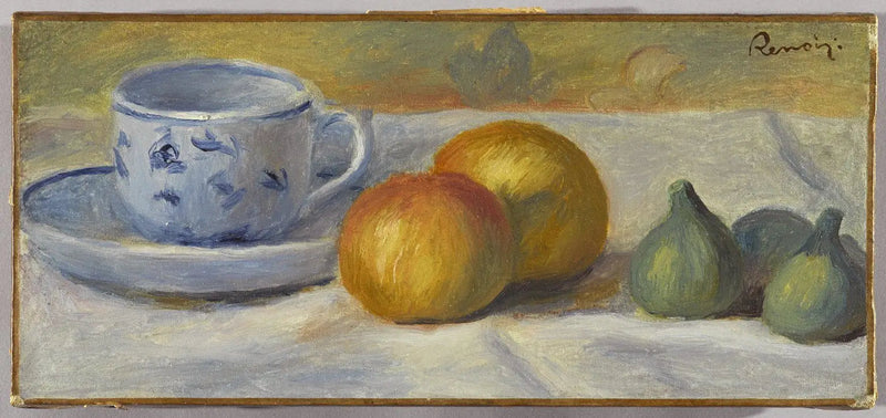 Stilleben med den blå kop - Pierre-Auguste Renoir