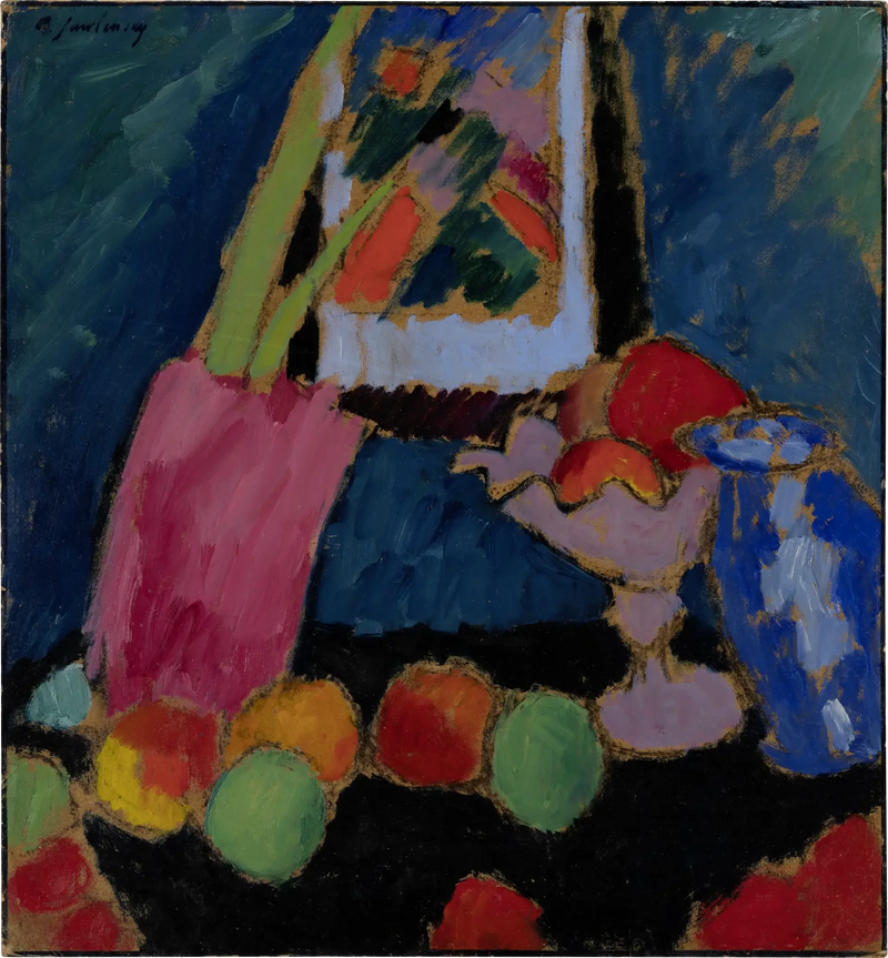 Naturtro på en lilla skål - Alexej von Jawlensky