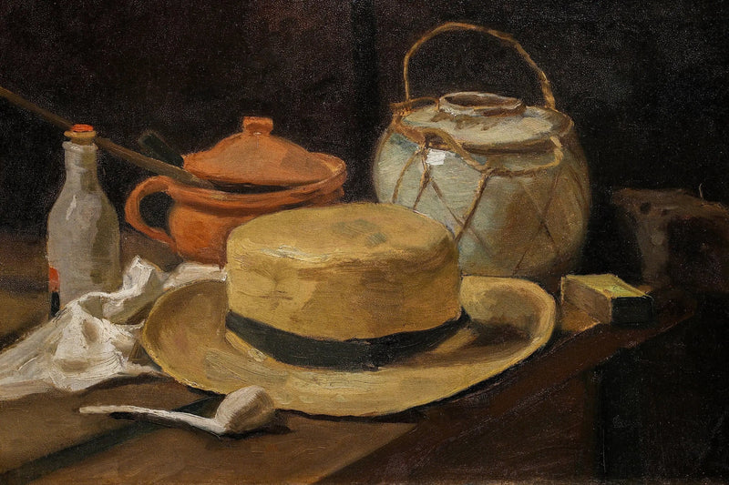 stilleben med stråhat - Vincent van Gogh