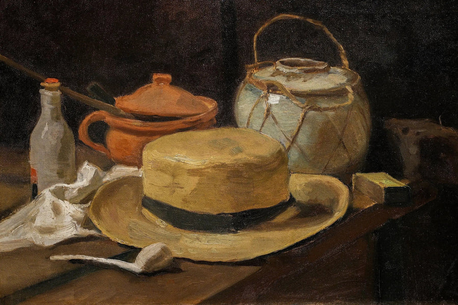 stilleben med stråhat - Vincent van Gogh