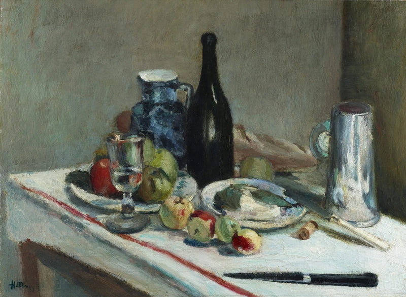 Stilleben med sort kniv - Henri Matisse