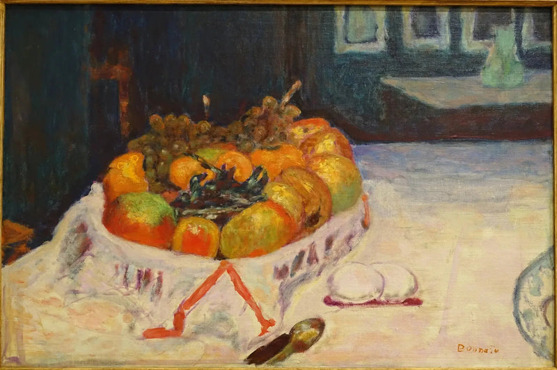 Stilleben med frugtkurv - Pierre Bonnard