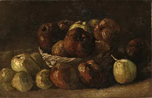 Stilleben med æblekurv - Vincent van Gogh
