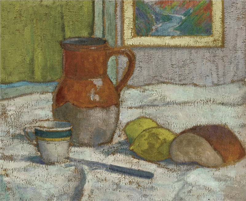 Stillleben med kande og kop - Émile Bernard
