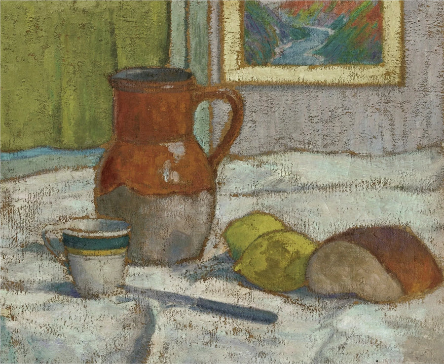 Stillleben med kande og kop - Émile Bernard