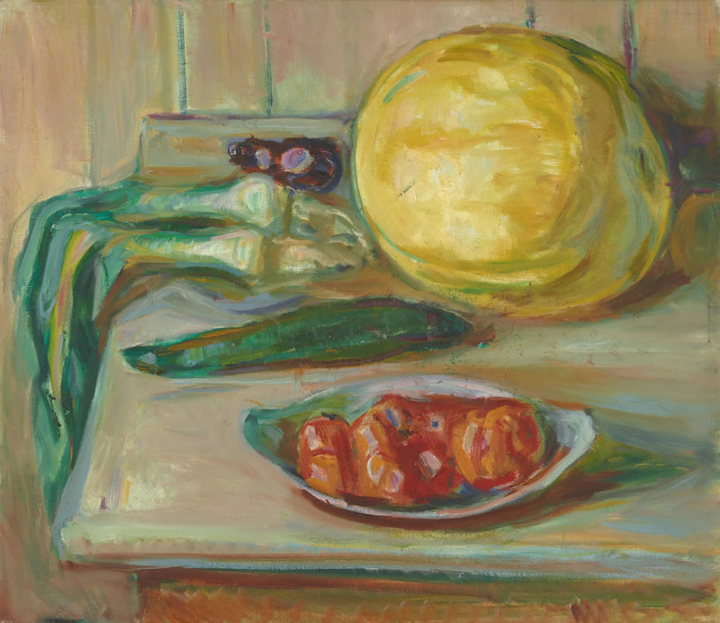 Stilleben med græskar og andre grøntsager - Edvard Munch