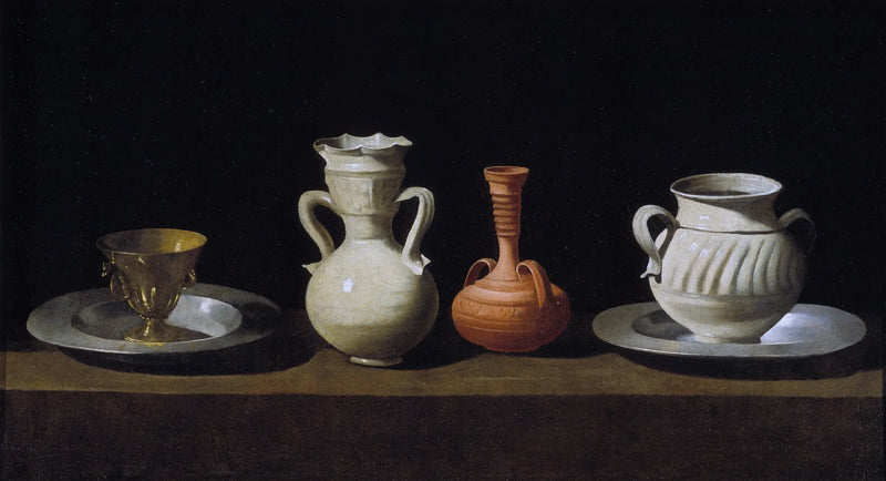 Natures morte med krus - Francisco de Zurbarán