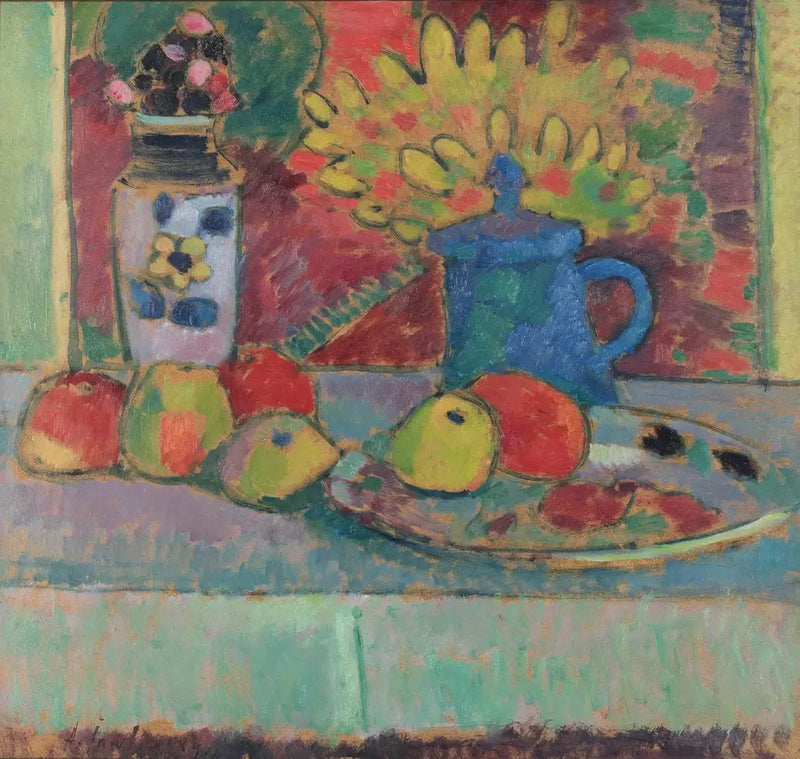 Dødsfald med blomster og frugt - Alexej von Jawlensky