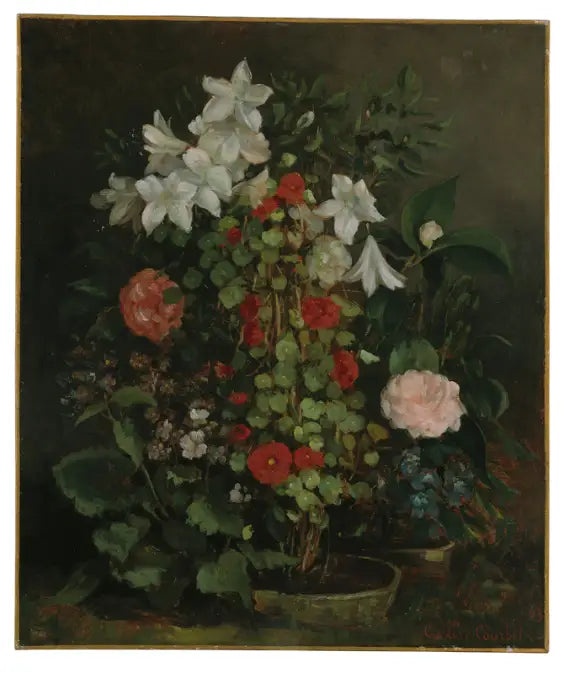 Naturtro til blomster - Gustave Courbet
