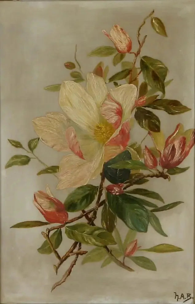 Dødsfald med blomster. - H. A. Brendekilde