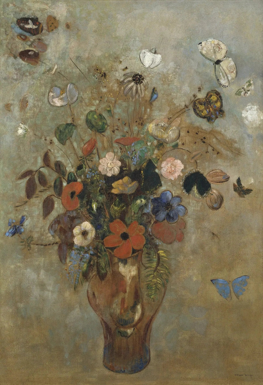 Natures morte med blomster - Odilon Redon
