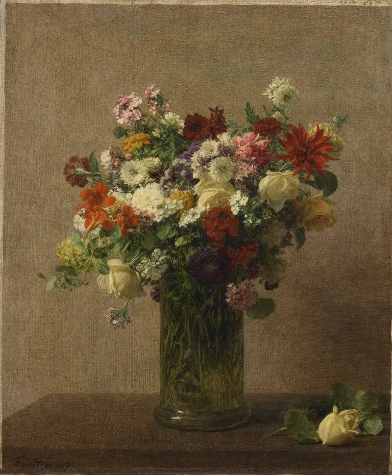 Natures morte med blomster SK-A-2895 - Henri Fantin-Latour