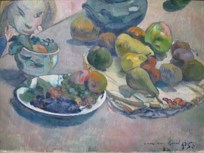 Stilleben med frugter (dedikeret til Laval) - Paul Gauguin