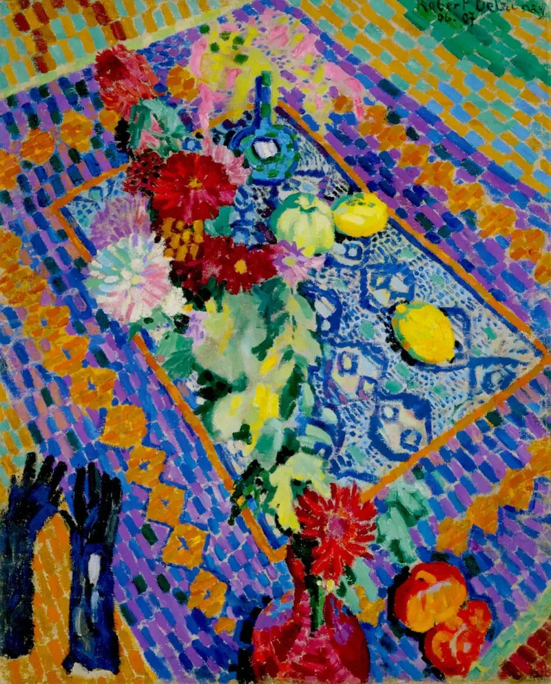 Stilleben med handsker - Robert Delaunay