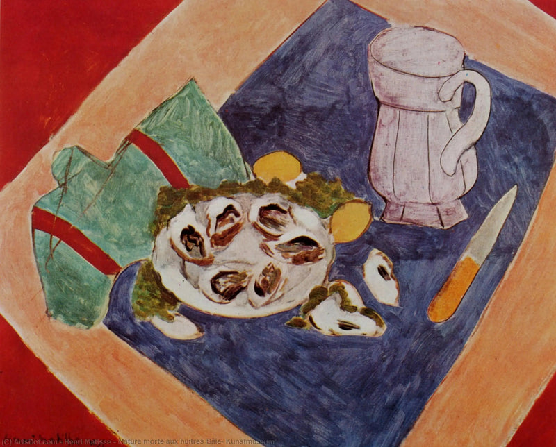 Stilleben med østers - Henri Matisse