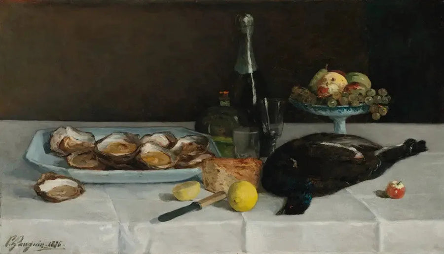 Stilleben med østers - Paul Gauguin