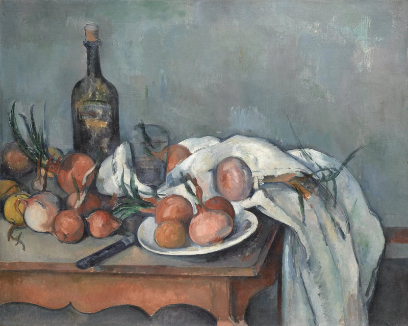 Stilleben med løg - Paul Cézanne