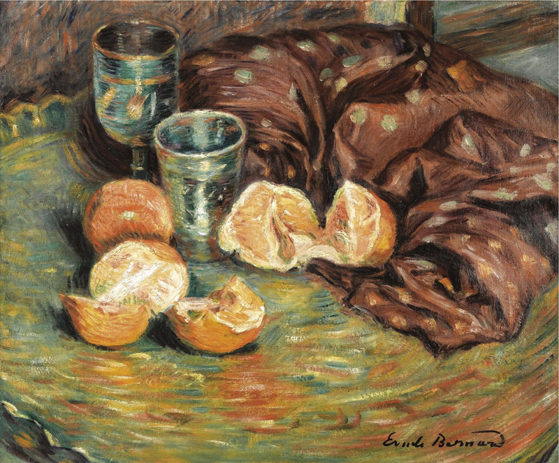 Stillleben med appelsiner - Émile Bernard