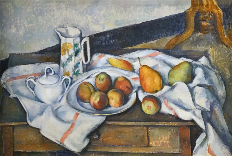 Stilleben med ferskner og pærer - Paul Cézanne