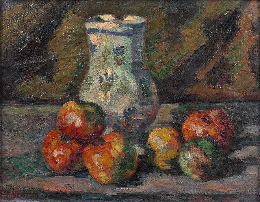 Frugtstilleben med æbler - Armand Guillaumin
