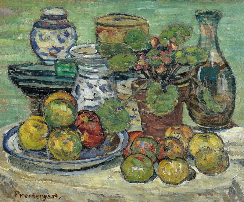 Frugtstilleben med æbler - Maurice Prendergast