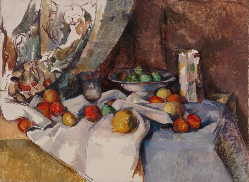 Stilleben med æbler - Paul Cézanne