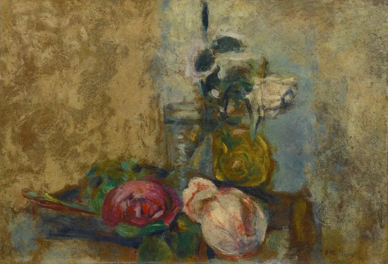 Død Natur Med Roser - Édouard Vuillard